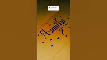 Comment ur name ✍️#namerequestedcalligrapgy #nameart #nfcalligraphy #nvcalligraphy