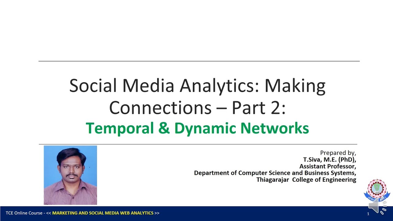 MSMWA 11.3 Temporal and dynamic networks