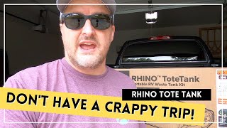 Camco RHINO Tote Tank // Un-boxing and First Impressions by The Bullock Family 209 views 2 years ago 6 minutes, 33 seconds