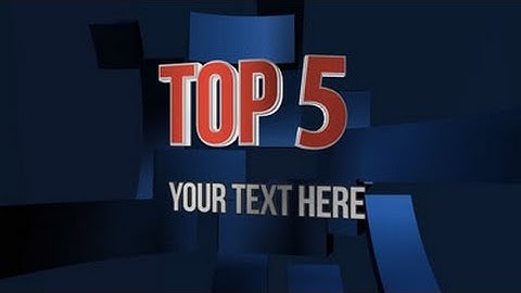 Top5 Free Video Template from Flixpress