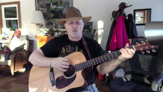 Video thumbnail of "1411 -  Listen To The Radio -  Don Williams cover with guitar chords and lyrcis"
