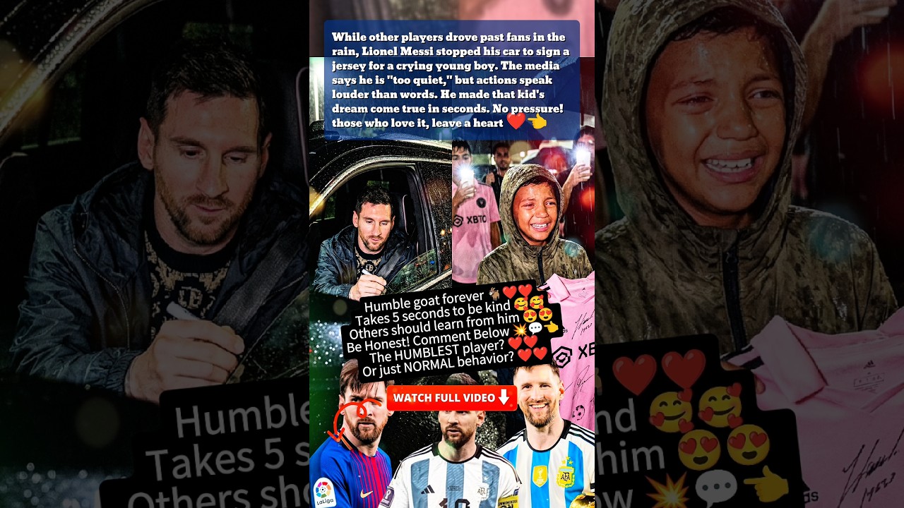 Lionel Messi suddenly stopped his car! 💥 Messi made a fan's biggest dream come true! 🔥
