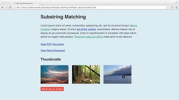 CSS Foundations : Substring Matching Attribute Selectors
