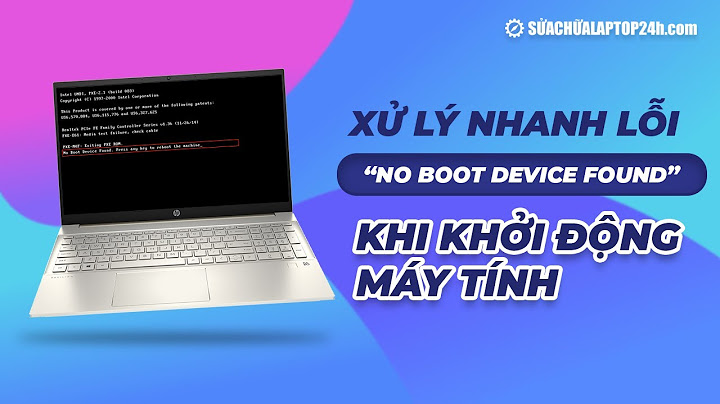 Xử lý nhanh lỗi “No boot device found” khi khởi động máy tính