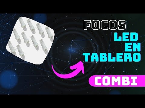 Focos leds en tablero de combi.