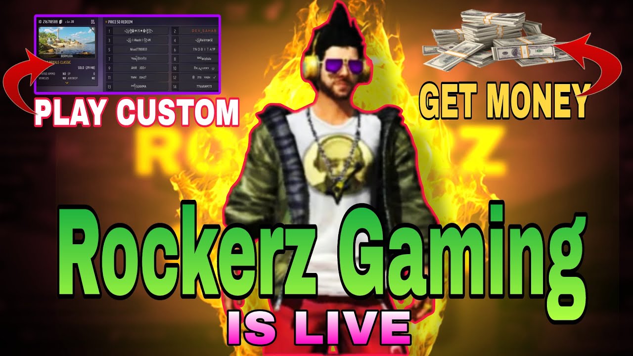 Fire Rockerz Studio Free Tournament / Squad tournament/Free Fire@Rockerz Gaming| Playing ...