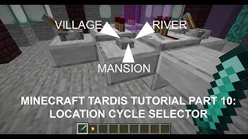 Minecraft 1.19 TARDIS Tutorial Part 10: Coordinate Cycle Selector