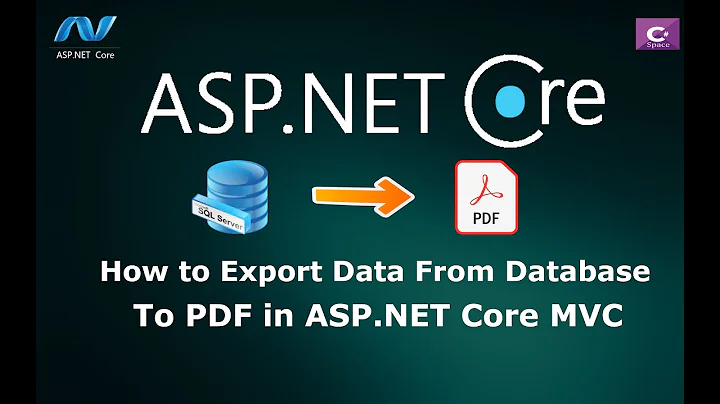How to Export Data from Database to PDF in ASP.NET Core