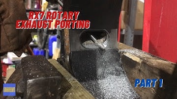 RX7 ROTARY ENGINE PORTING: pt 1 (exhaust porting)