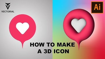 How to Make a 3D icon in Adobe Illustrator - step by step
