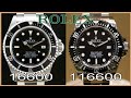 Rolex Sea-Dweller 16600 vs 116600