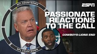 📢 IT'S BS! BOTCHED CALL! 100% HE MISSED IT! 🗣️ NFL Countdown REACTS to the Lions-Cowboys ending 👀