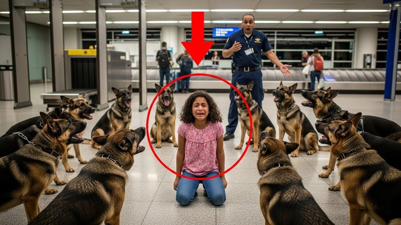 Por que 14 cães K9 olharam para a mesma garotinha? — A verdade deixa todos surpresos.