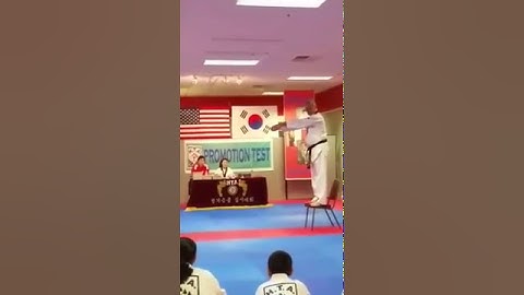 HTA: Jumping Front Snap Kick Power Breaking