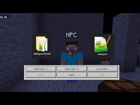 como fazer diálogos com resposta no NPC - minecraft bedrock