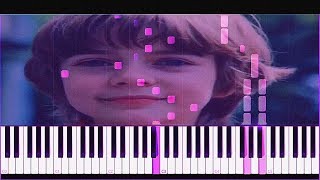 Video thumbnail of "Евгений Крылатов. Тема Алисы и прекрасное далёко midi cover on piano in Synthesia."