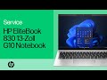 Entfernen und Austauschen von Teilen | HP EliteBook 830 13" G10 Notebook | HP Computerservice