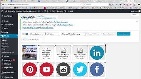 Wordpress - Add Media images or files to a post or page