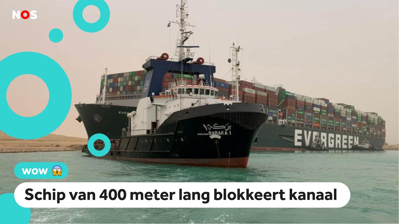 Vastgelopen schip zorgt voor mega-file op het water