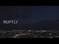 Russia: Drone light show marks Cosmonautics Day in Velikiy Novgorod