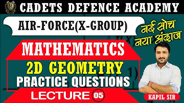 Maths 2D Geometry Practice Question-05 for Agniveer Airforce X group 2  2023 by Kapil Sir Airforce
