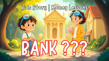 What’s A BANK? |Teaching Kids About MONEY Is EASY |  Finance Literacy for Kids | Animated Story