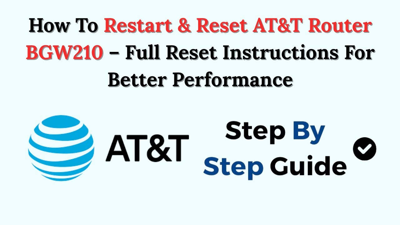 How To Restart & Reset AT&T Router BGW210 – Full Reset Instructions For ...