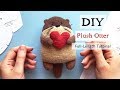 DIY Plush Otter — Full Length Tutorial and Free Otter Sewing Pattern