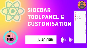 React Ag-Grid Tutorial: Dynamic Column Visibility (Hide/Show) using Sidebar | Codenemy Tutorial