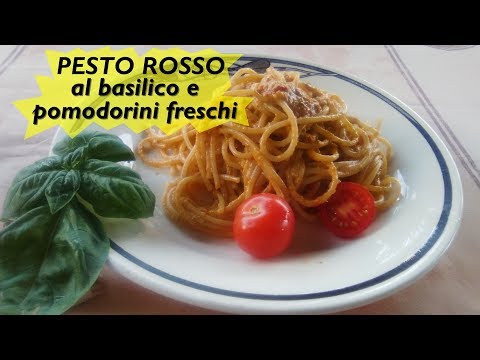 PESTO ROSSO AL BASILICO E POMODORINI FRESCHI di Alex e PG