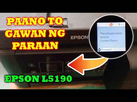 HOW TO RESET EPSON L5190 THE INK PAD NEEDS SERVICE CONTACT EPSON