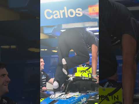 We've never seen an F1 driver get in a car like this... 😅 #f1