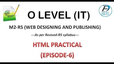 Episode-6||Anchor Tag Part-2|HTML Practical for Beginners||NIELIT O Level Web Designing & Publishing