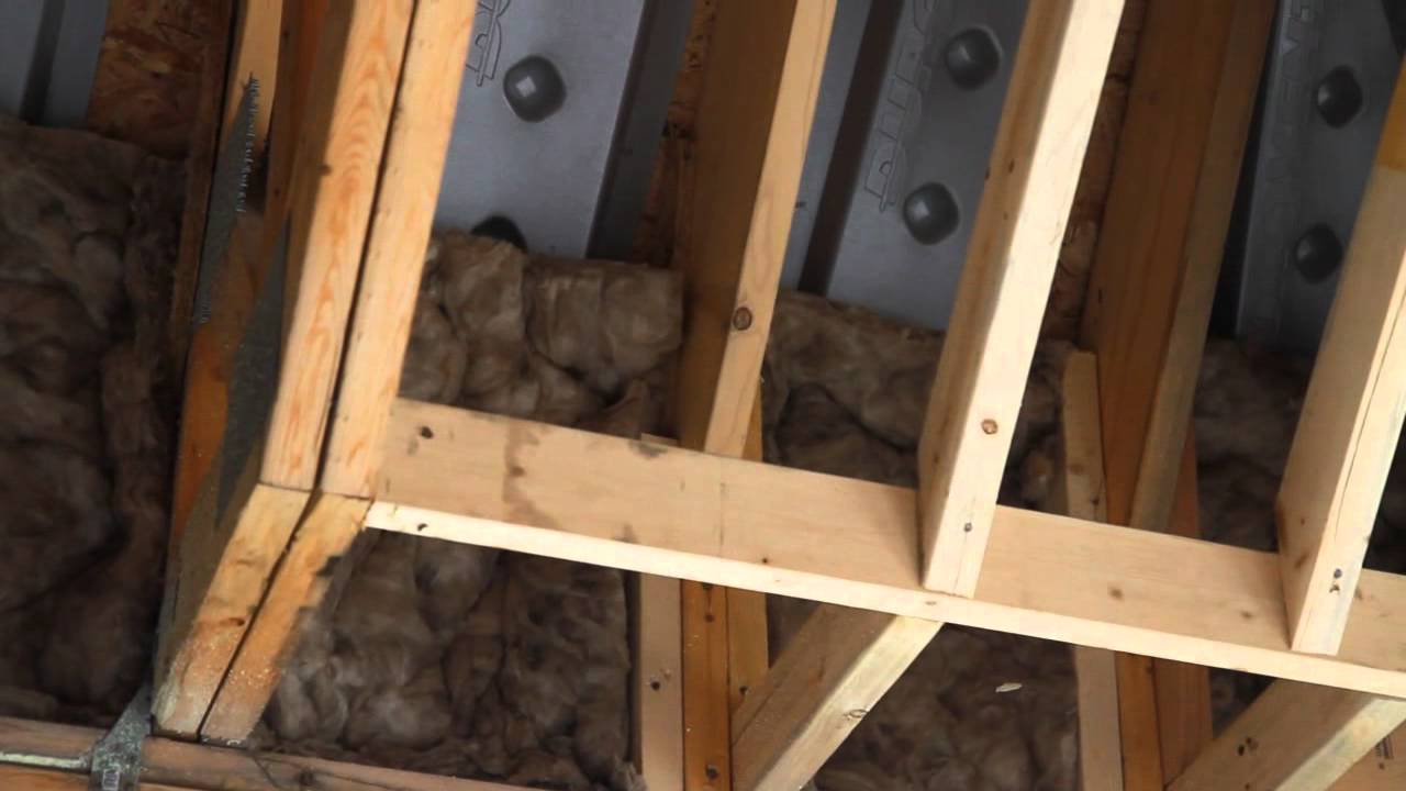 FoamRite insulating a pan ceiling YouTube