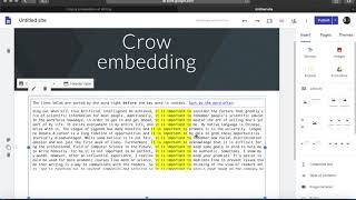 Embed Concordance Lines from Crow to Other Platforms