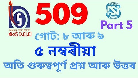 NIOS D.El.Ed #509 Unit 8 & 9 Most Important Question and Answer