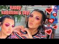 Red Glitter Valentine’s Day Look