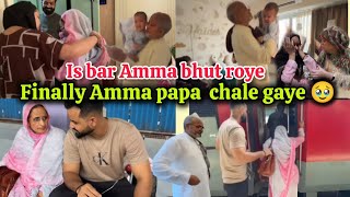 Finally Amma papa chale gaye 🥹 Is bar Amma bhut roye 😭 Saba emotional ho gya Saba ka jahan vlogs 