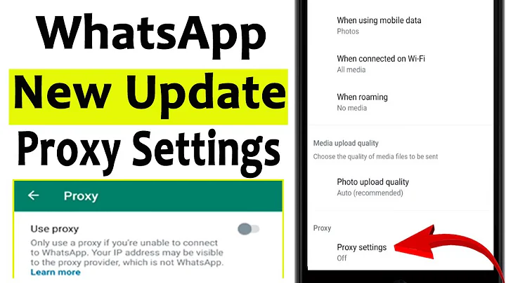 Whatsapp Proxy Settings kya hai | WhatsApp New Update Proxy Settings | WhatsApp New Update