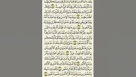 سورة لقمان من الآية ١٢ إلى الآية ١٩بصوت القارئ ماهر المعيقلي