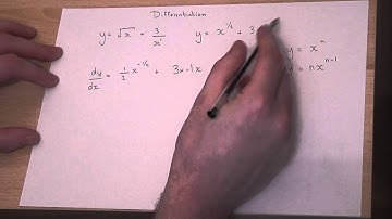 How to Differentiate : Square roots and one over x