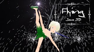 Java 3D: Flying Tinker Bell Skating Figures (Jump, Layback, Spiral)_3/空飛ぶティンカーベルのフィギュアスケート