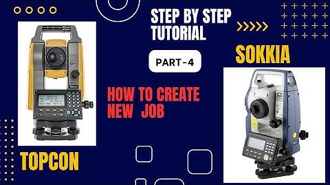 How to create new job in Topcon or sokkia total station
