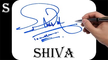 Shiva name signature design - S signature style - How to signature your name