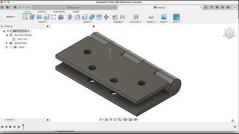Creating a Hinge with Fusion 360