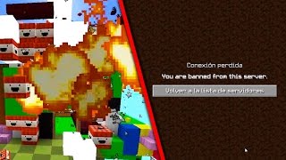 TROLLEADAS DE SUSCRIPTOR Y ME BANEAN DEL SERVIDOR | MINECRAFT MAPA TROLL DE SUSCRIPTOR