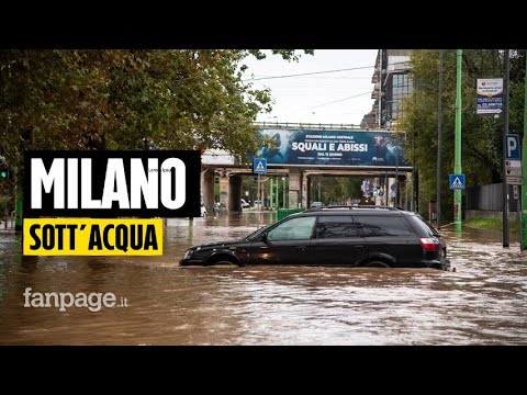 Nubifragio a Milano ed esonda il fiume Seveso, i cittadini: "Chi ci governa ha altre priorità"