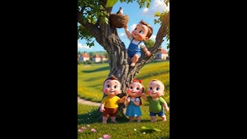 Adorable Kids Discover Bird Nest / #shorts #cutekids #baby #cutebaby #funnyvideo #entertainment