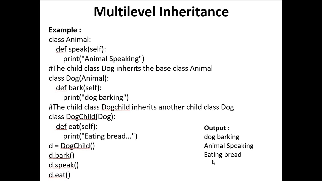 Python Part27 Inheritances