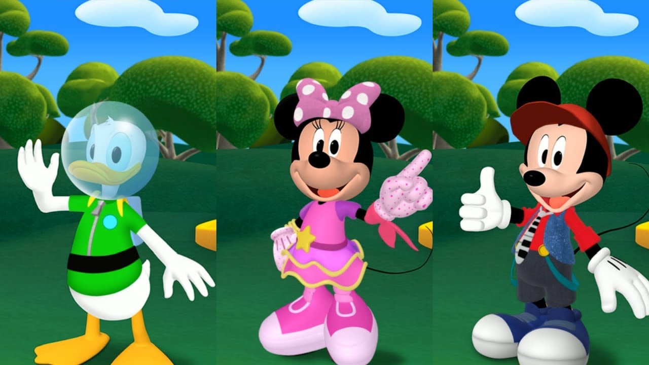 La casa de Mickey Mouse: Vestimenta Mickey y Amigos. Trajes espaciales, de  pesca, Etc. Disney Junior - YouTube